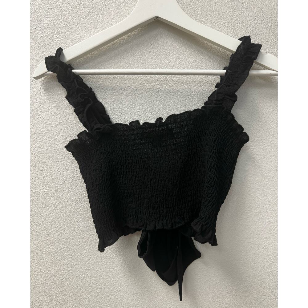 Vine & Love Women's Halter Top‎ Size Small Black